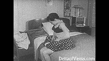 Vintage porn 1950s - bald pussy, voyeur fuck