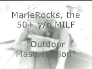 Marierocks, fifty milf - outdoor masturbation