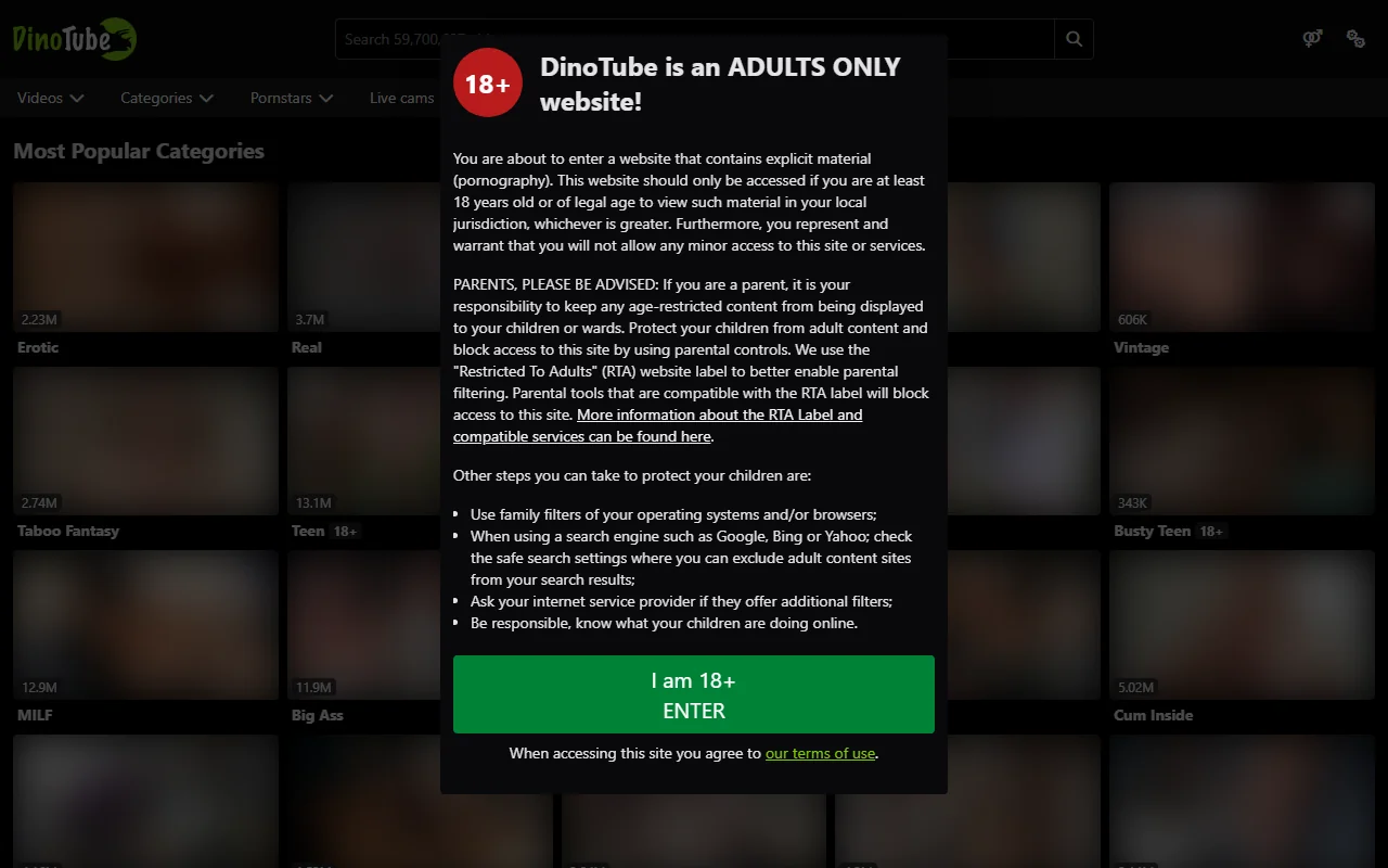 Screenshot: Dinotube Screenshot of Dinotube